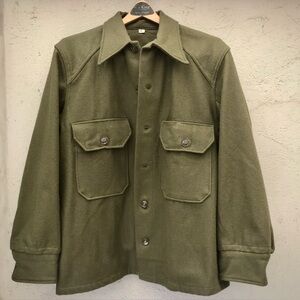 Military Army Jacket Men S-M Korean War Green Utility Vintage New Mint